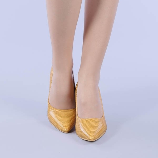 Minerva sárga női cipő, 5 - Kalapod.hu